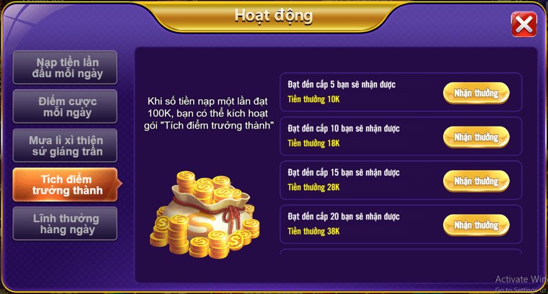68 game bài - Cổng game đánh bài đổi thưởng uy tín nhất 2023 16 Tích điểm trưởng thành