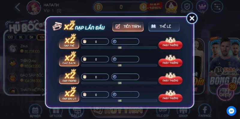 Boc Fun cổng game nổi bật hiện nay với nhiều trò hay 9 Khuyến mãi của cổng game
