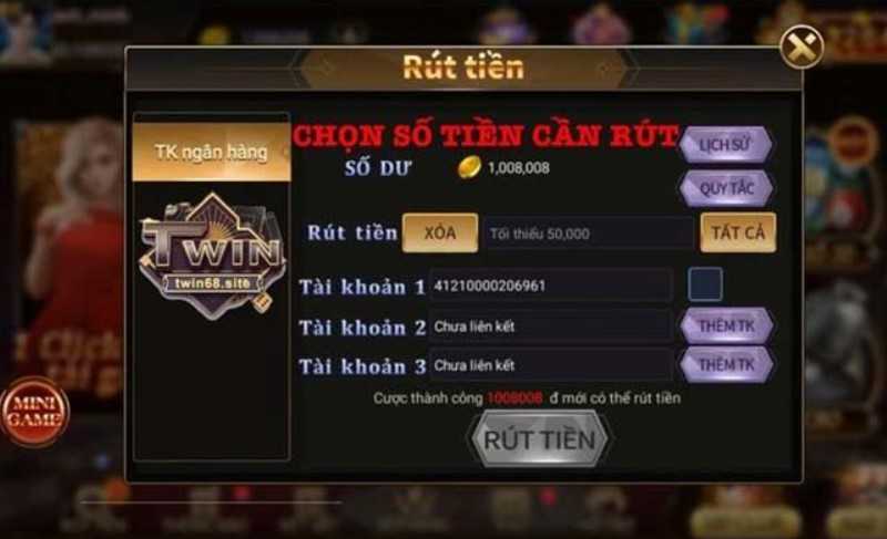 Twin68 Com cổng game đã mở cửa chính thức đến với người chơi 9 Rút tiền nhanh chóng, tiện lợi
