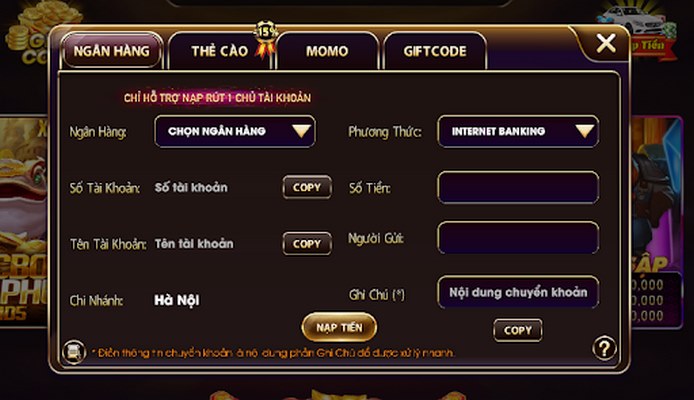 Vin Club - Cổng game xanh chín đổi thưởng siêu hấp dẫn 7 Nạp tiền cực nhanh