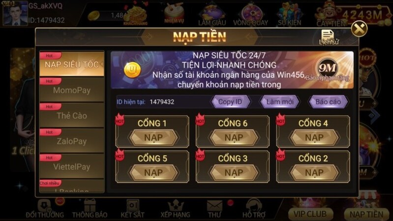Win456 - Cổng Game Giải Trí Nên Tham Gia Năm 2023 6 Cách nạp tiền vào tài khoản ở cổng game Win456