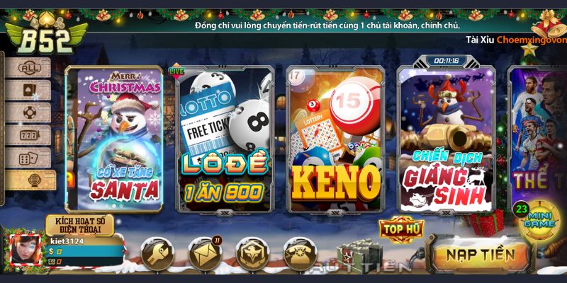 Đánh giá B52 Club - Sở hữu kho game khủng, khuyến mãi lớn 7 Game Quay số kịch tính, thưởng cực lớn