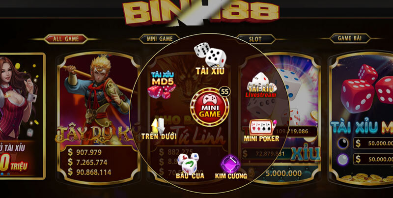 Binh88 - Cổng game cờ bạc đổi thưởng online đẳng cấp 6 Mini game