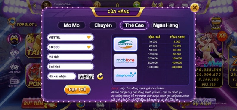 Hayvin - Cổng game đổi thưởng trực tuyến uy tín nhất tại Việt Nam 7 Hướng dẫn chi tiết cách nạp tiền Hayvin