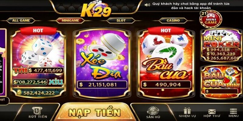 Cổng Game K29 Club Địa Điểm Chơi Game Đẳng Cấp Nhất Hiện Nay 8 Khuyến mãi HOT chỉ có ở K29 Club