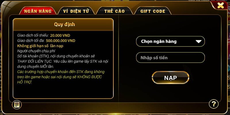 Cổng Game K29 Club Địa Điểm Chơi Game Đẳng Cấp Nhất Hiện Nay 6 Hướng dẫn cách nạp tiền tại K29 Club