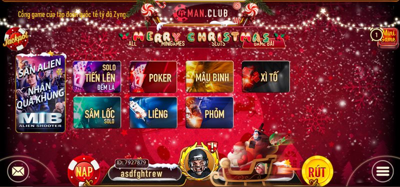 Man Club - Tổng quan về cổng game uy tín nhất Châu Á 5 Danh mục game bài cũng có nhiều trò chơi cho bạn lựa chọn