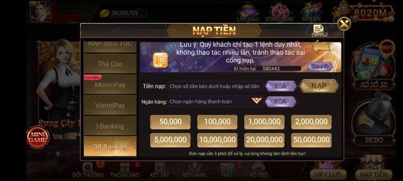 Mmwin - Đánh giá cổng game đỉnh cao nhất hiện nay 5 Nạp tiền cổng game an toàn