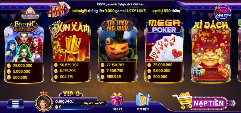 Rikvip - Cổng Game Đứng Hàng Đầu Thời Điểm Hiện Tại 7 Slot game tại Rikvip