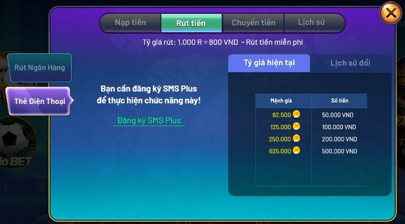 Rio66 - Chốn thiên đường đổi thưởng lý tưởng cho game thủ 10 Chức năng “Rút tiền” được đặt ở vị trí dễ nhìn thấy nhất cho hội viên