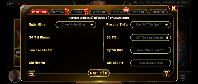 Top88 - Cổng game bài đại gia đẳng cấp nhất thị trường 10 Nạp tiền với 7 phương thức thanh toán nhanh chóng