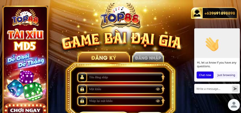 Top88 - Cổng game bài đại gia đẳng cấp nhất thị trường 2 Hướng dẫn quy trình mở tài khoản thành viên
