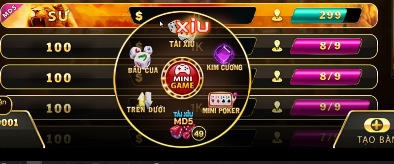 Top88 - Cổng game bài đại gia đẳng cấp nhất thị trường 8 Trải nghiệm mini game thú vị và kịch tính