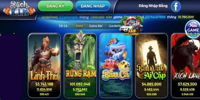 Bạch kim club - Cổng game siêu đỉnh trên thị trường giải trí 6 Slot game nổ hũ siêu đỉnh