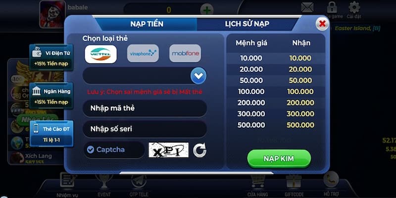 Bạch kim club - Cổng game siêu đỉnh trên thị trường giải trí 8 Cách nạp tiền nhanh chóng