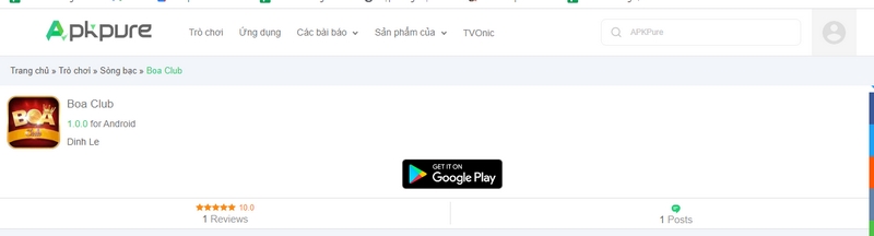 Boa club sân chơi hấp dẫn không thể bỏ lỡ của game thủ 2 Để tải Boa club về máy Android thì người chơi cần tìm kiếm trên CH Play