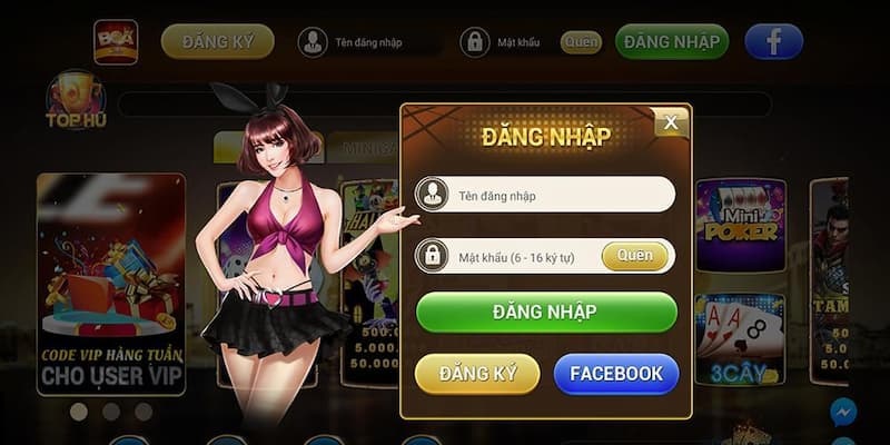 Boa club sân chơi hấp dẫn không thể bỏ lỡ của game thủ 3 Chơi game Boa club trực tiếp thì cần phải đăng ký tài khoản thành viên