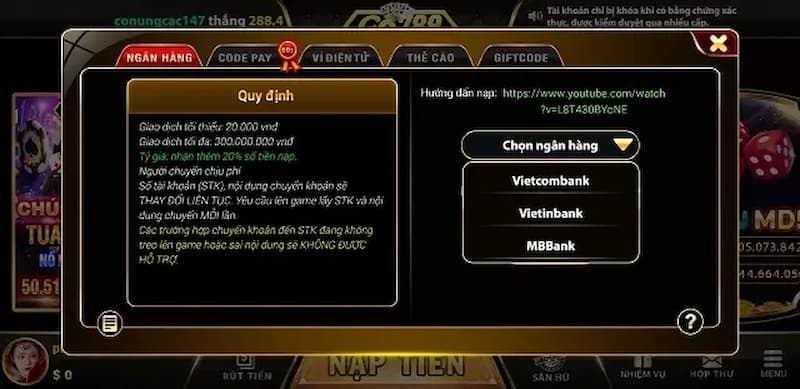 Tổng quan về cổng game chơi đổi thưởng online Go789 club 5 Nạp tiền vào go789 club