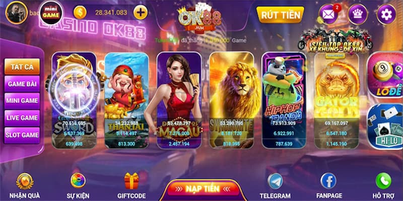 OK88 - Cổng game bài đổi thưởng trực tuyến đẳng cấp nhất 2023 5 Slot game đỉnh cao tại OK88