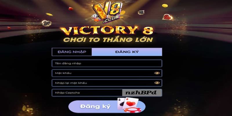 V8 club - Cổng game bài đổi thưởng uy tín nhất năm 2023 2 Thao tác đăng ký đơn giản