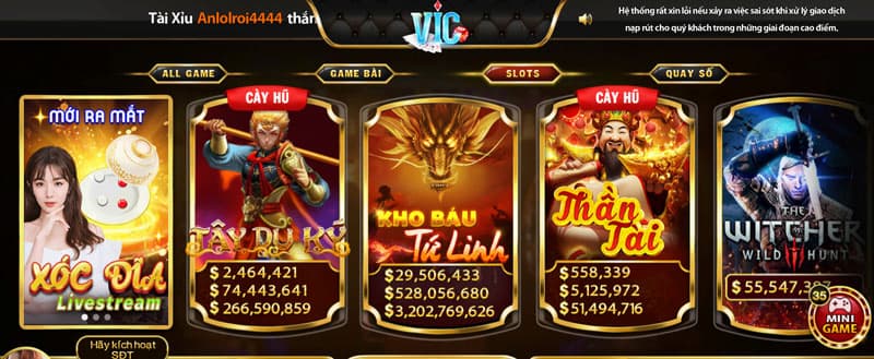 Cổng Game Vic Club An Toàn Hàng Đầu Cho Người Chơi 5 Slot game không thể bỏ qua tại Vic Club