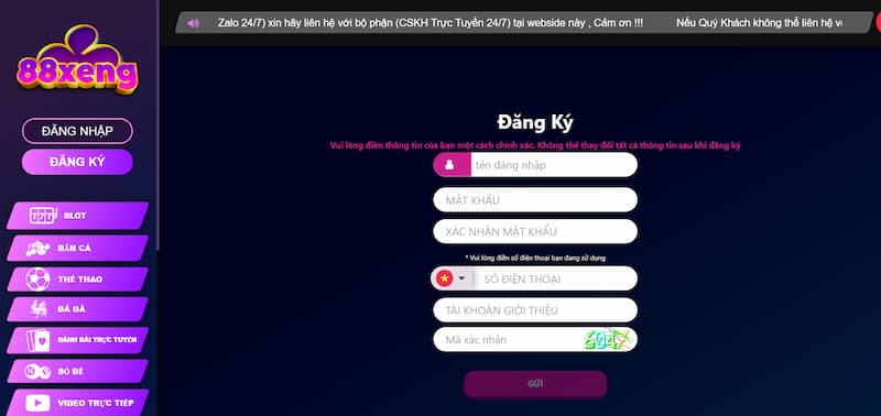 Giới thiệu về Xeng88 club - Cổng game giải trí hàng đầu 2 Đăng ký thành viên mới