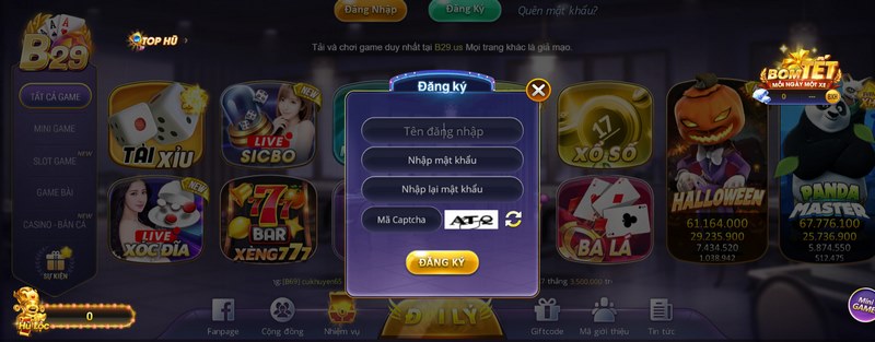 B29 cổng game đổi thưởng có một không hai trên thị trường 3 Cần phải đăng ký tài khoản hội viên tại cổng game B29 trước khi tham gia chơi