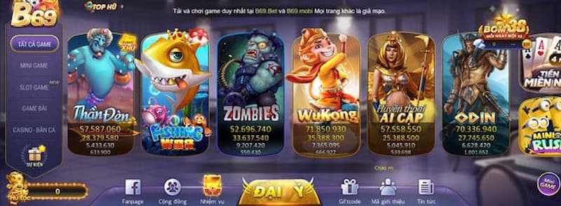 B69 - Cổng Game Đổi Thưởng Siêu Hấp Dẫn Cho Game Thủ 6 Game slot hấp dẫn