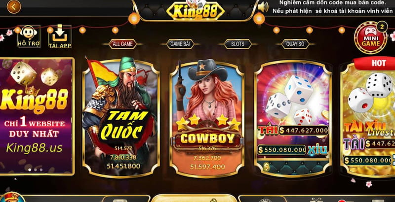 Tổng Quan Về Cổng Game King88 Us Chi Tiết Nhất Năm 2023 3 Hệ thống trò chơi đa dạng tại King88 us