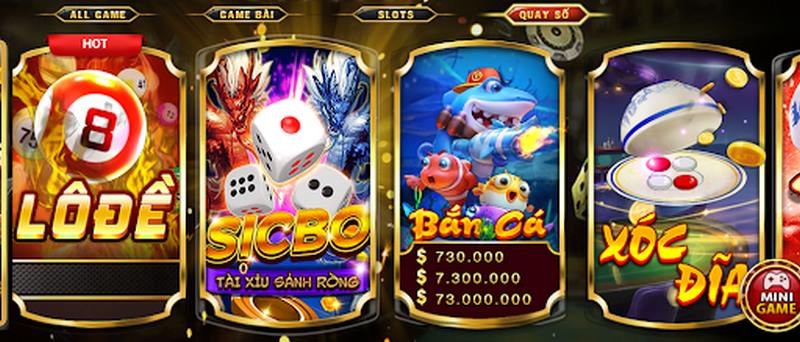 KK Vin - Địa điểm giải trí xanh chín đổi thưởng thả ga 6 Mini game quay số