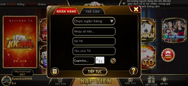 KK Vin - Địa điểm giải trí xanh chín đổi thưởng thả ga 8 Rút tiền cực dễ