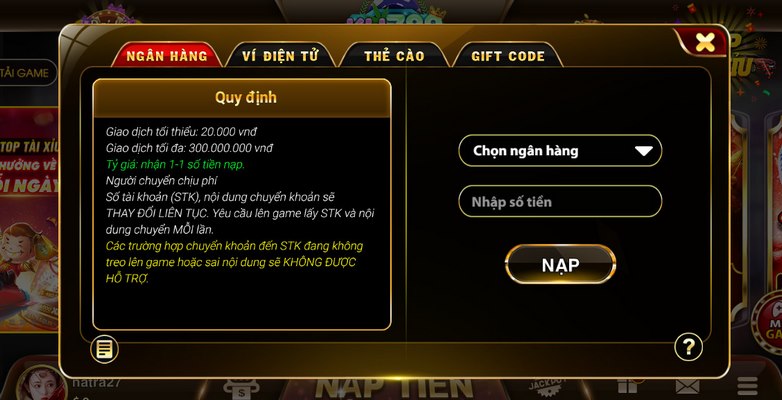 Ku789 - Cổng game quy tụ những siêu phẩm đổi thưởng cực hot 7 Hình thức nạp tiền rất đa dạng thông qua nhiều hình thức