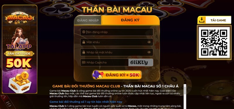Macau Club - Cổng Game Siêu Đỉnh Trên Thị Trường Giải Trí 2 Cách thức đăng ký tài khoản Macau club đơn giản nhất