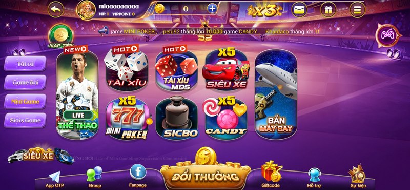 Nổ hũ 52 - Cổng game uy tín, đẳng cấp thu hút đông đảo thành viên 7 Mini game được ví như một sàn casino thực thụ