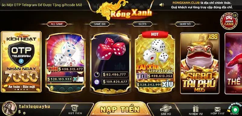 rongxanh Mini game mới mẻ và không nên bỏ qua tại rongxanh