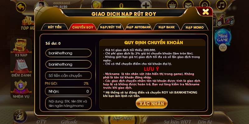 Roy79 – Review cổng game đổi thưởng xanh chín hàng đầu châu Á 8 Rút tiền Roy79 liền tay trong nháy mắt