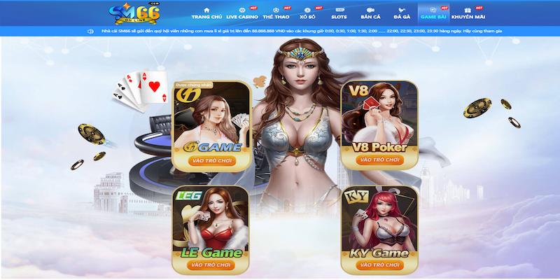 Sm66 - Cổng Game Giải Trí Đẳng Cấp Đạt Chuẩn Quốc Tế 4 Game bài sm66 online