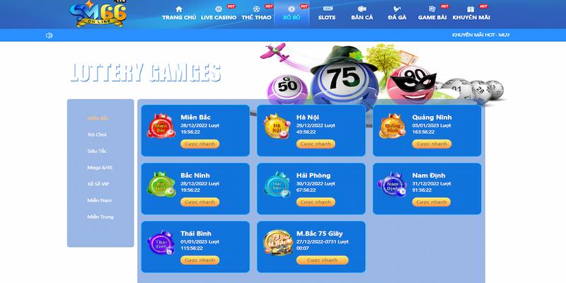 Sm66 - Cổng Game Giải Trí Đẳng Cấp Đạt Chuẩn Quốc Tế 6 Xổ số tại sn66