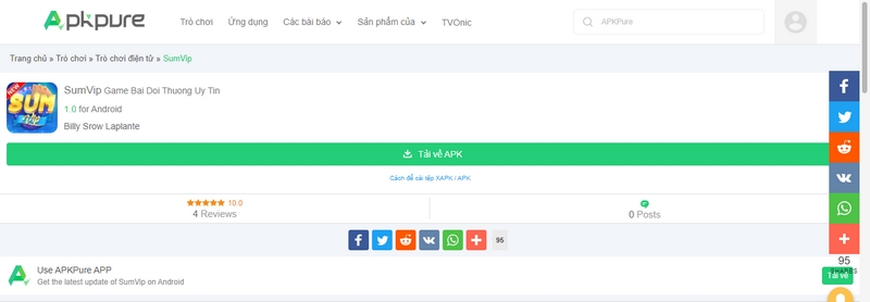 Sumvip Club - nơi hội tụ những anh tài game online 2 Thao tác tải cổng game về di động vô cùng dễ dàng