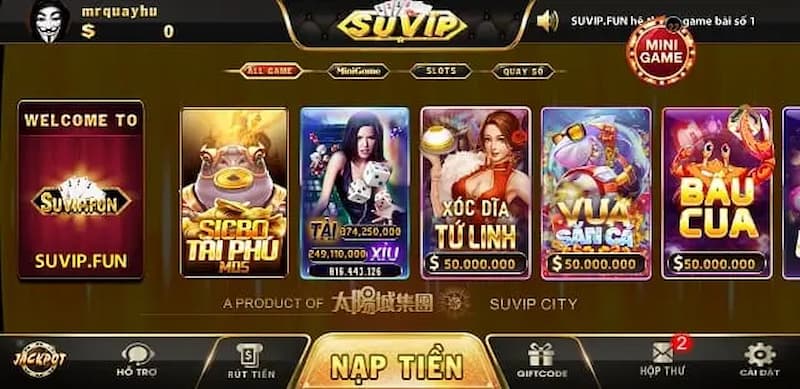 SUVIP - Cổng game đổi thưởng uy tín top 1 hiện nay 7 Slot game hấp dẫn tại Suvip