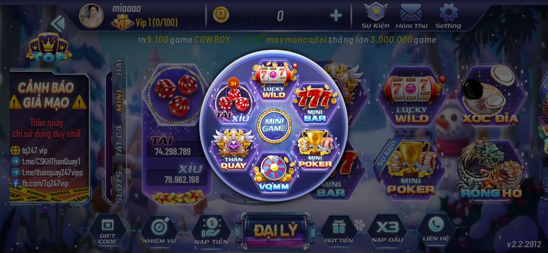 Thần quay - sân chơi giải trí đem lại khoản tiền thưởng siêu lớn 9 Kho mini game đa dạng của Thần quay đem đến sự thú vị cho người chơi