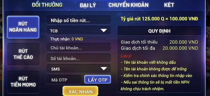 Review Thanquay247 vip - cổng game giải trí online cực hot 8 Rút tiền Thanquay 247