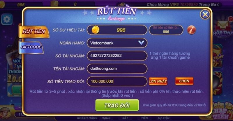 Giới Thiệu Cổng Game V99 Đổi Thưởng Siêu Hấp Dẫn Năm 2023 8 Hướng dẫn cách rút tiền tại V99