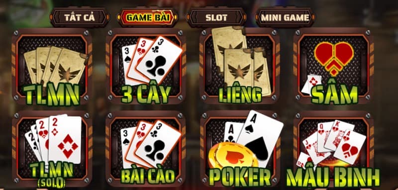 VB52 - Cổng Game Đổi Thưởng Đình Đám Hàng Đầu Việt Nam 4 Game bài hay nhất của cổng game vb52