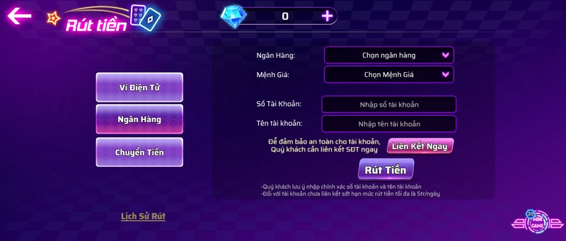 Vip52 - cổng game đẳng cấp thu hút thành viên đông đảo 5 Sau khi điền đầy đủ thông tin cá nhân thì click vào giao dịch và chờ đợi