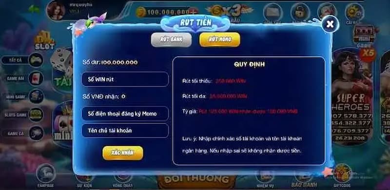 Vua88 - Cổng game giải trí trực tuyến uy tín nhất tại Việt Nam 8 Hướng dẫn cách rút tiền Vua88