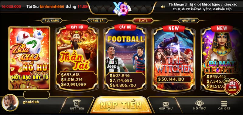 X8 Club - Cổng game thưởng không thể bỏ qua trong năm 2023 5 Slot game khủng tại x8 club