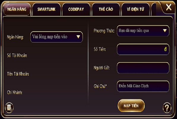 zo88 Nạp tiền thuận tiện tại zo88