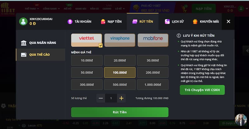 11bet - Nổ hũ siêu chất mà các game thủ không nên bỏ qua 6 Rút tiền nhanh gọn với vài phút