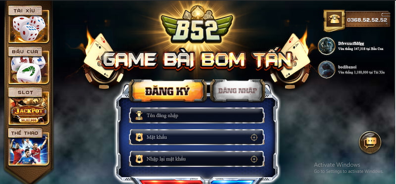 B52 Club - App chơi đánh bài đổi thưởng online #1 châu Á 4 đăng ký tài khoản dễ dàng
